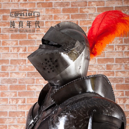 中世紀復古 暗黑武士擺飾 酒吧餐廳民宿金屬工藝 戰士騎士盔甲鎧甲模型 KB-04 OPUS純真年代