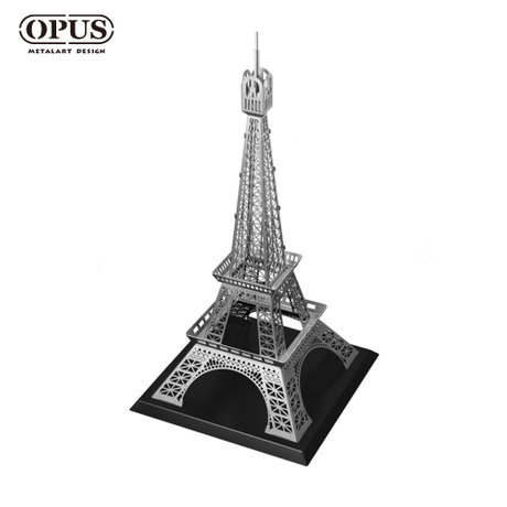 OPUS 東齊金工 巴黎鐵塔擺飾, 星光銀 客製模型案例 歐洲學校 金屬工藝 藝術擺飾