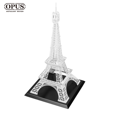 OPUS 東齊金工 巴黎鐵塔擺飾, 優雅白 客製模型案例 歐洲學校 金屬藝術擺飾